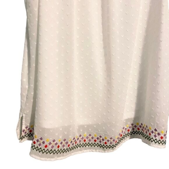 Savanna Janes Planting Ideas Swiss Dot Blouse in Ivory Size Medium - Picture 7 of 10